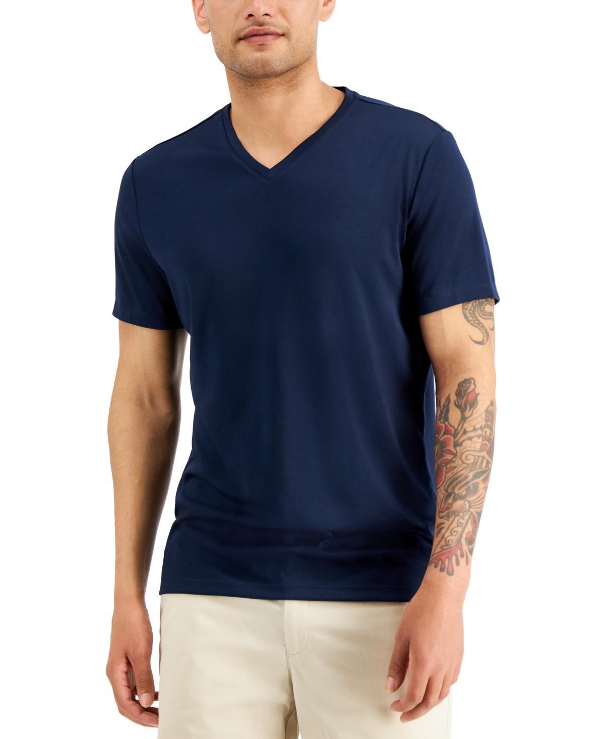 Alfani Mens Travel Stretch V-Neck T-Shirt, Created for Macys Product Image