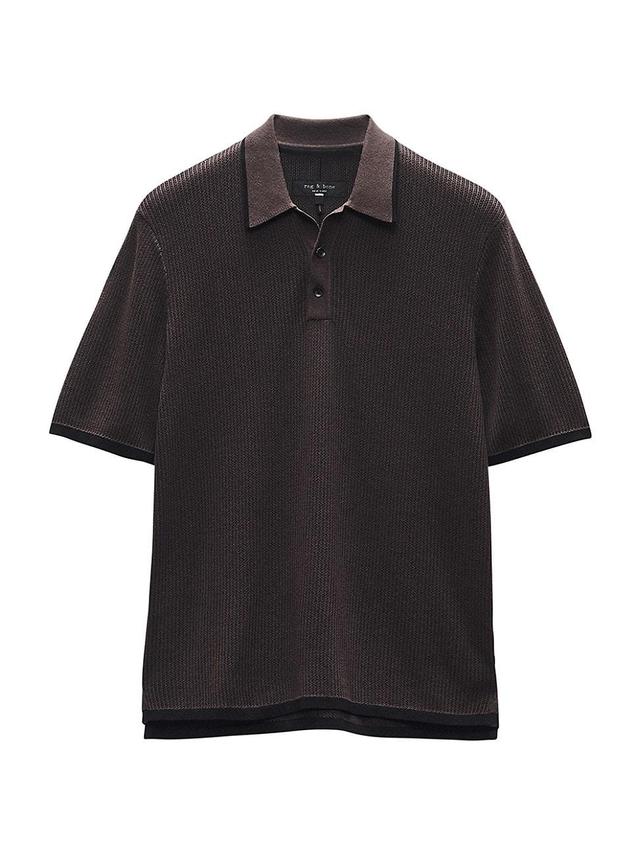 Mens Harvey Knit Polo Shirt Product Image