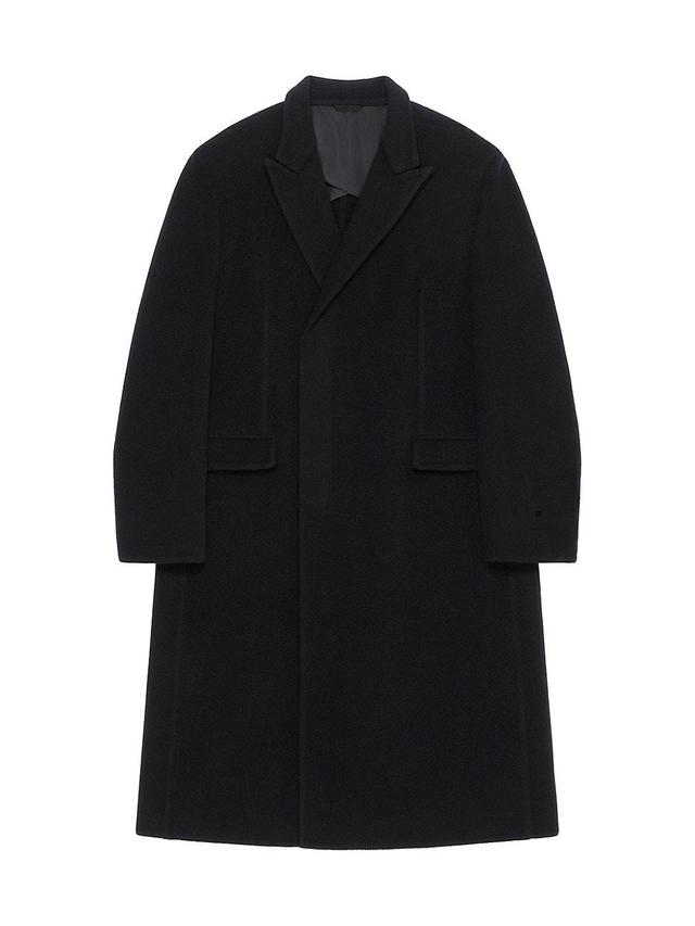 Mens Long Coat in Double Face Wool and Cashmere Product Image