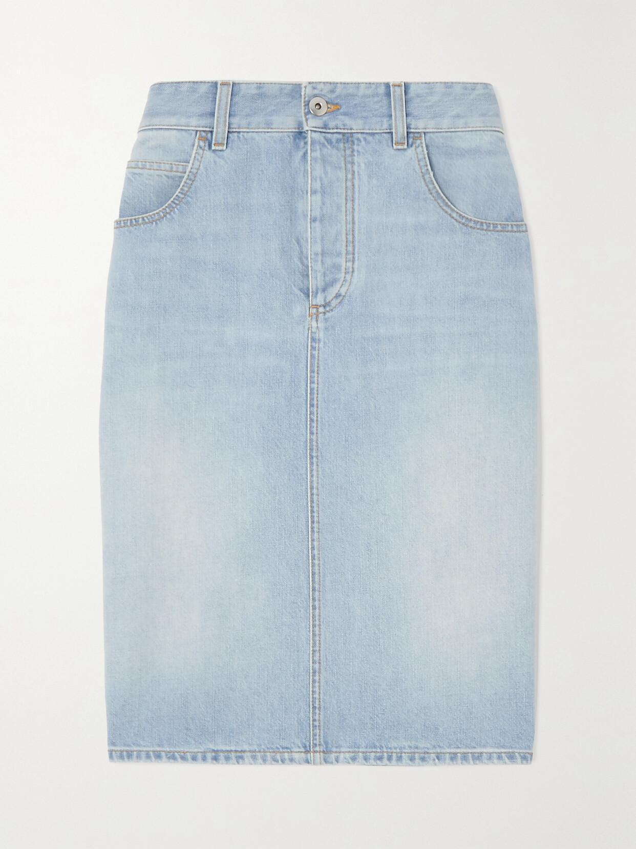 Denim Skirt In Blue Product Image