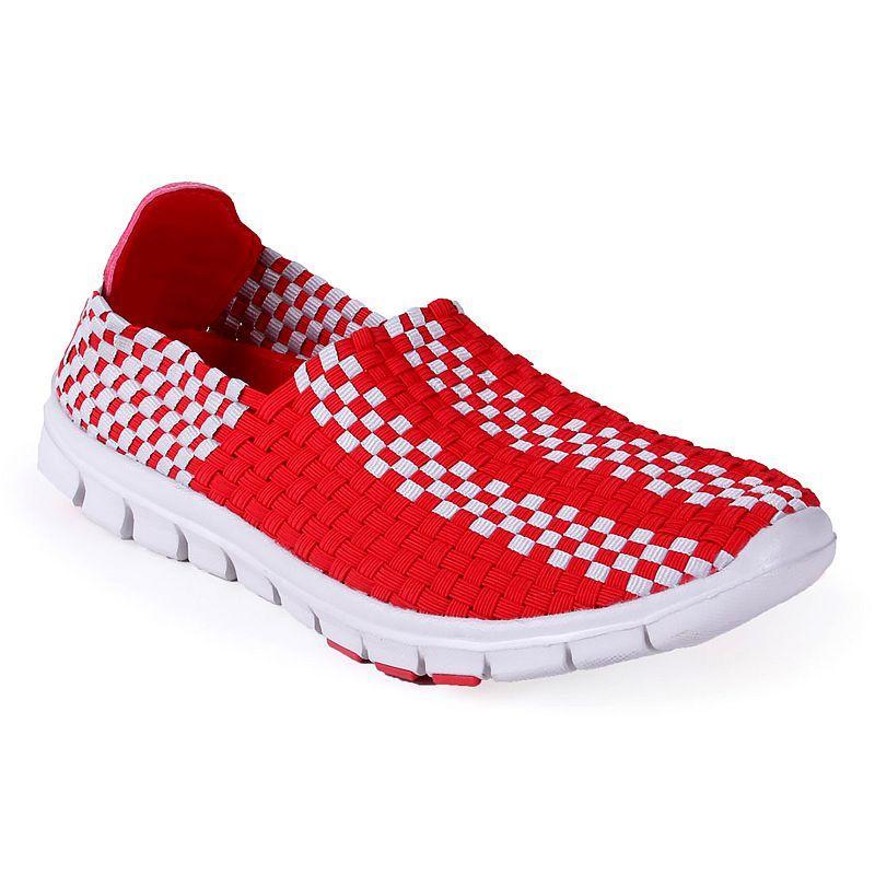 Ohio State Buckeyes Woven Slip-On Unisex Shoes, Womens Product Image