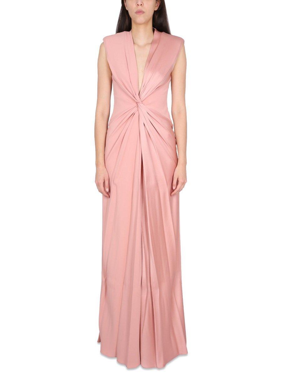 MAX MARA Bridal Pilard Gathered Maxi Gown In Pink Product Image