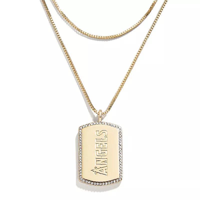 WEAR by Erin Andrews x Baublebar Los Angeles Angels Dog Tag Necklace Product Image