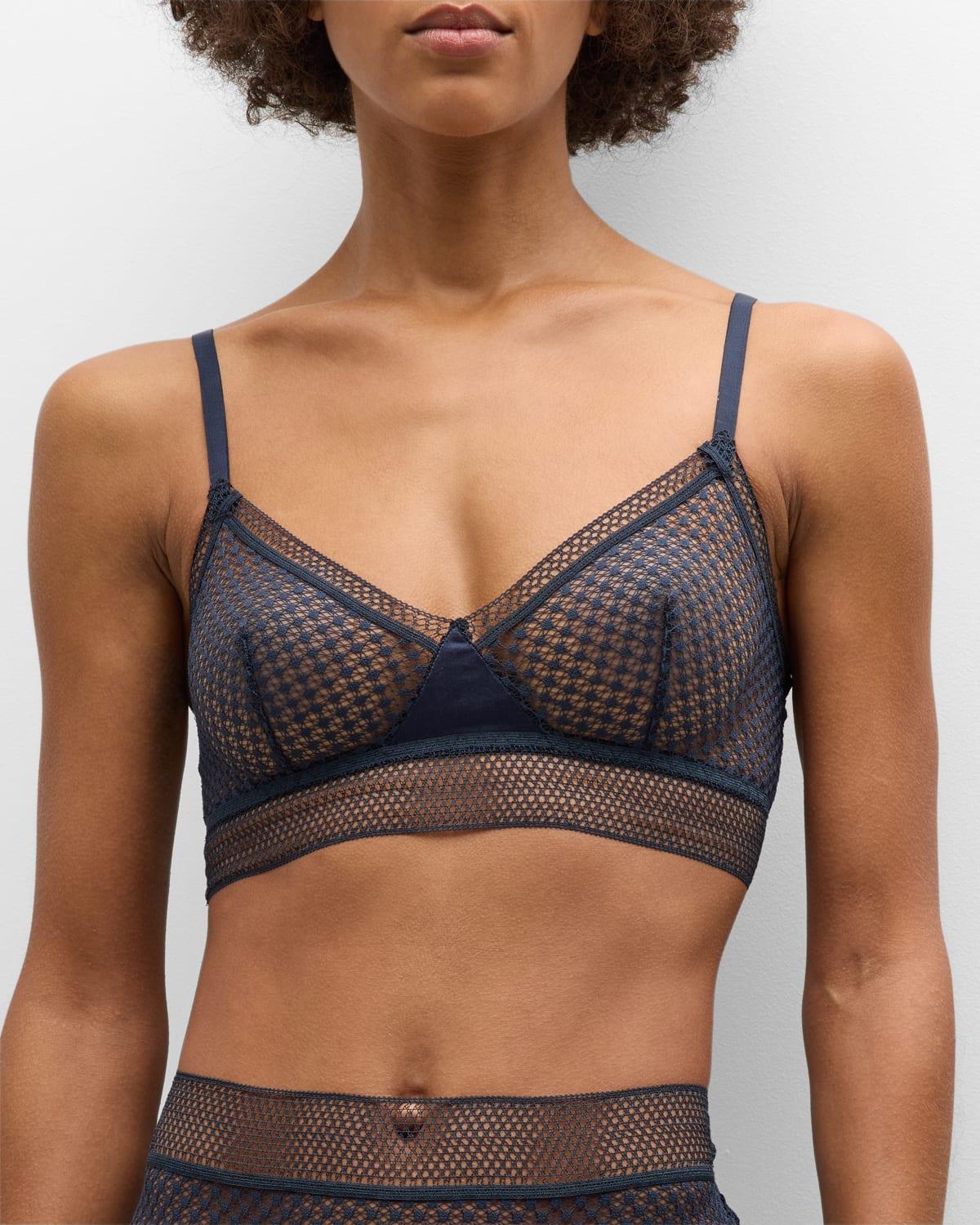 Womens Bella Lace Longline Triangle Bra Product Image