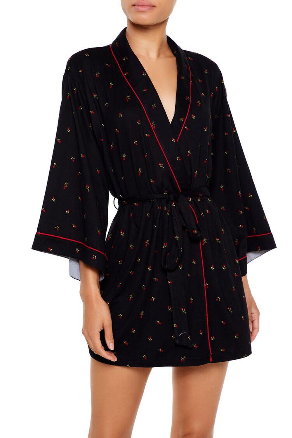 Ditsy Floral Tie-Waist Robe | Forever 21 Product Image