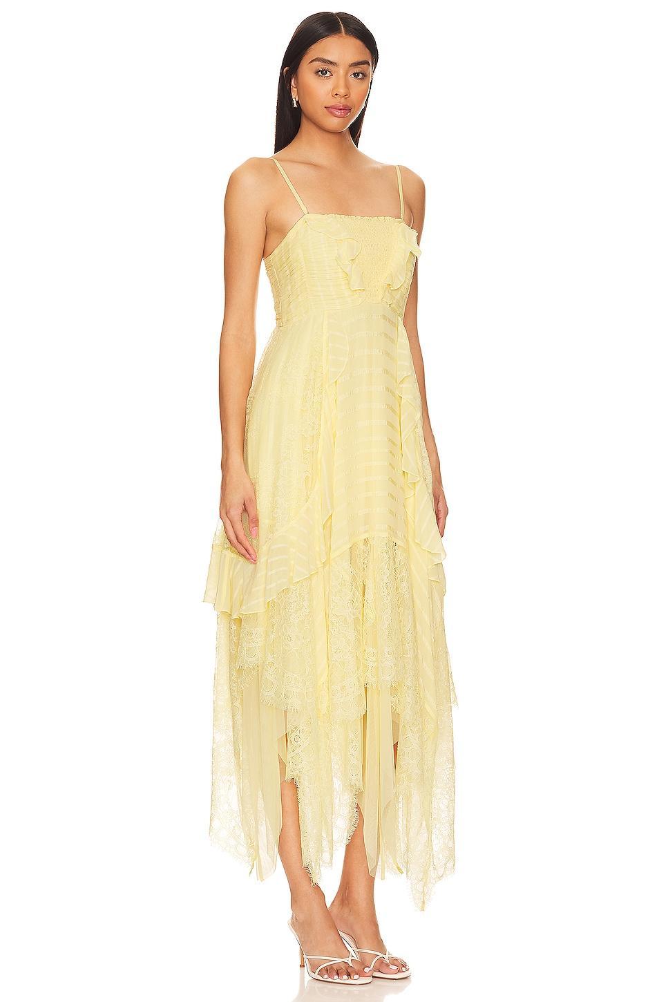 Sheer Bliss Maxi Dress In Anise Flower Free People Product Image