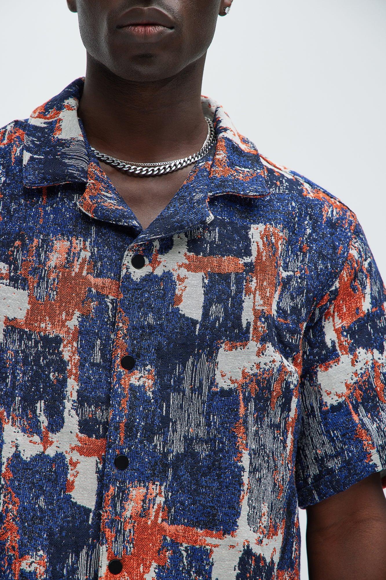 Hayward Tapestry Shirt - Blue/combo Product Image