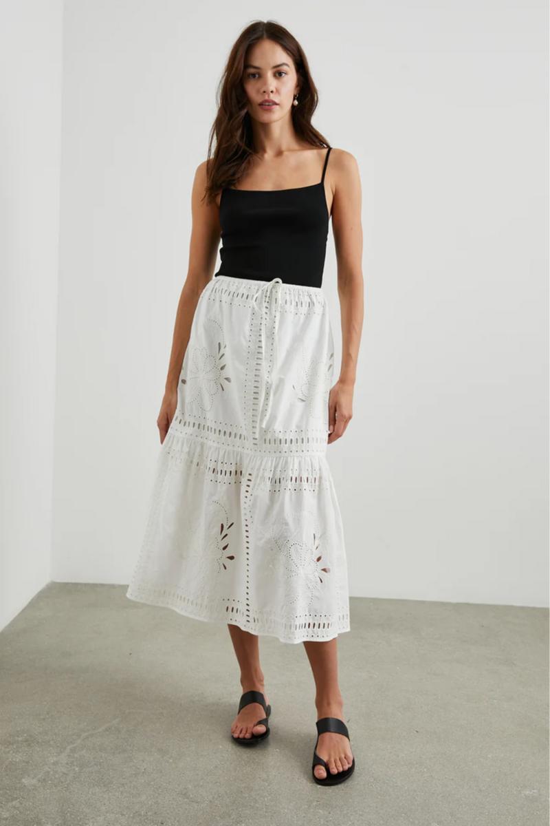 Prina White Skirt Product Image