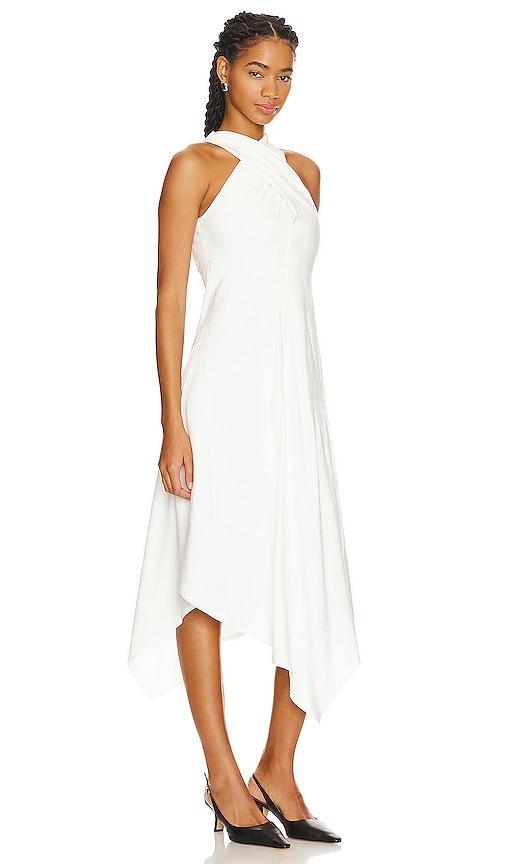 Womens Quinn Draped Halterneck Midi-Dress Product Image