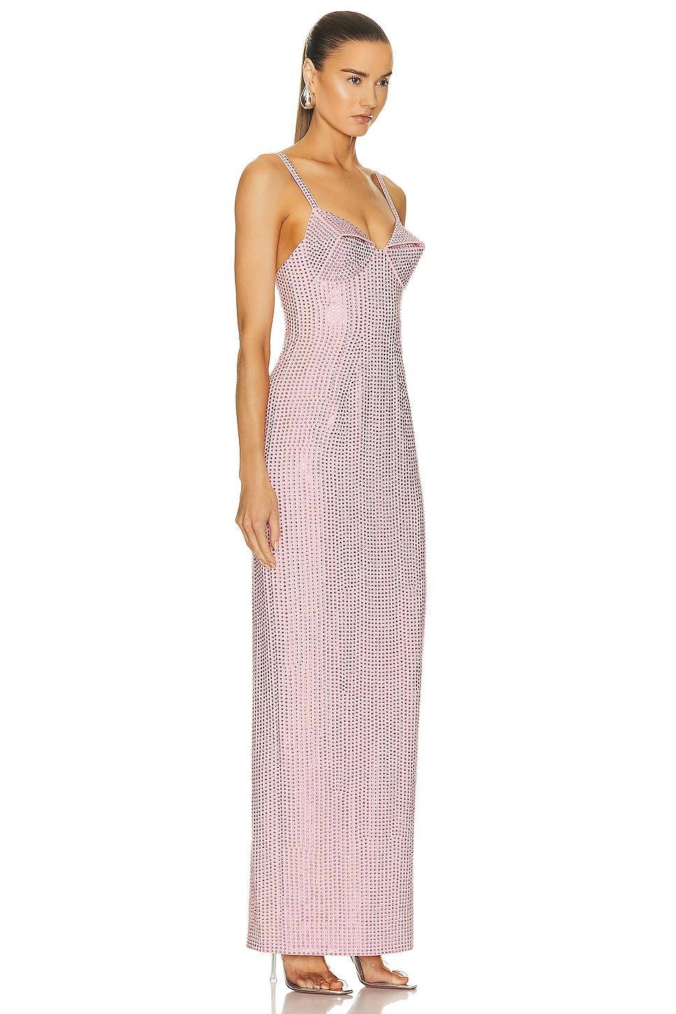 AREA Crystal Embellished Gown Rose. (also in ). Product Image