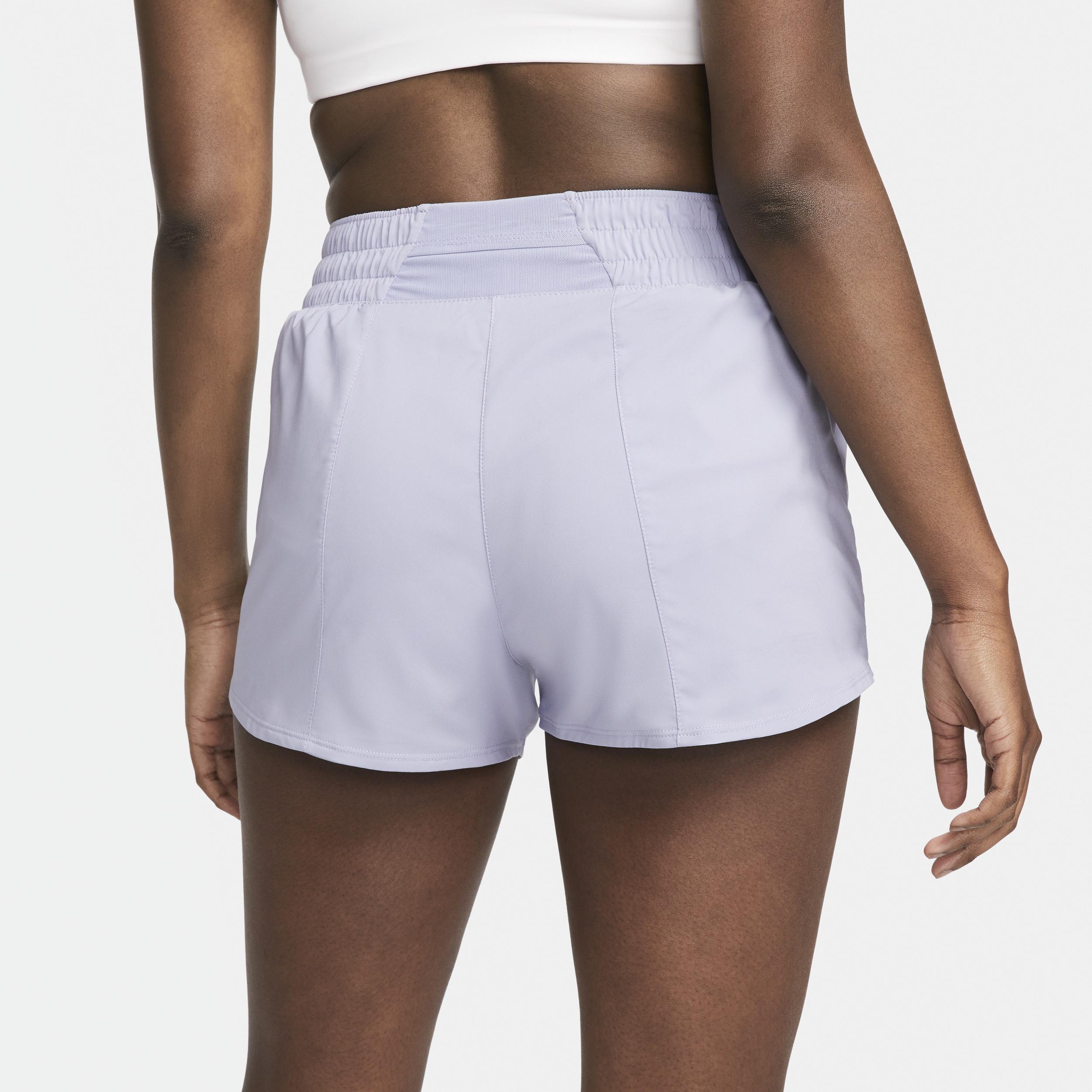 Nike Women's One Dri-FIT High-Waisted 3" Brief-Lined Shorts Product Image