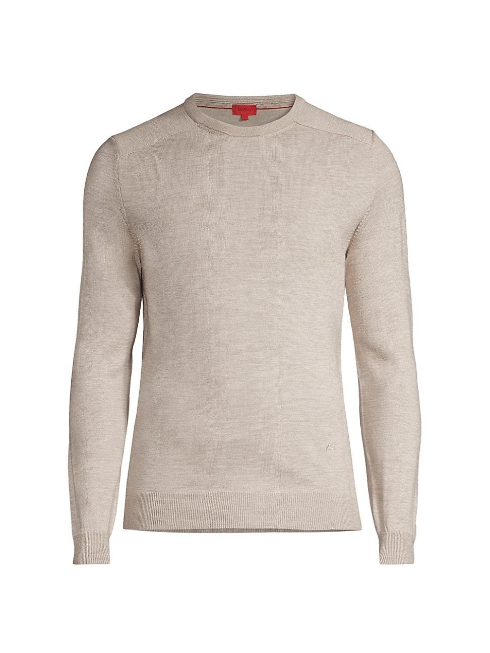 Mens Lighweight Wool-Blend Crewneck Sweater Product Image