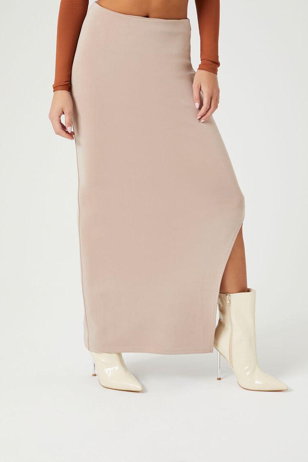 Slit Column Maxi Skirt | Forever 21 Product Image