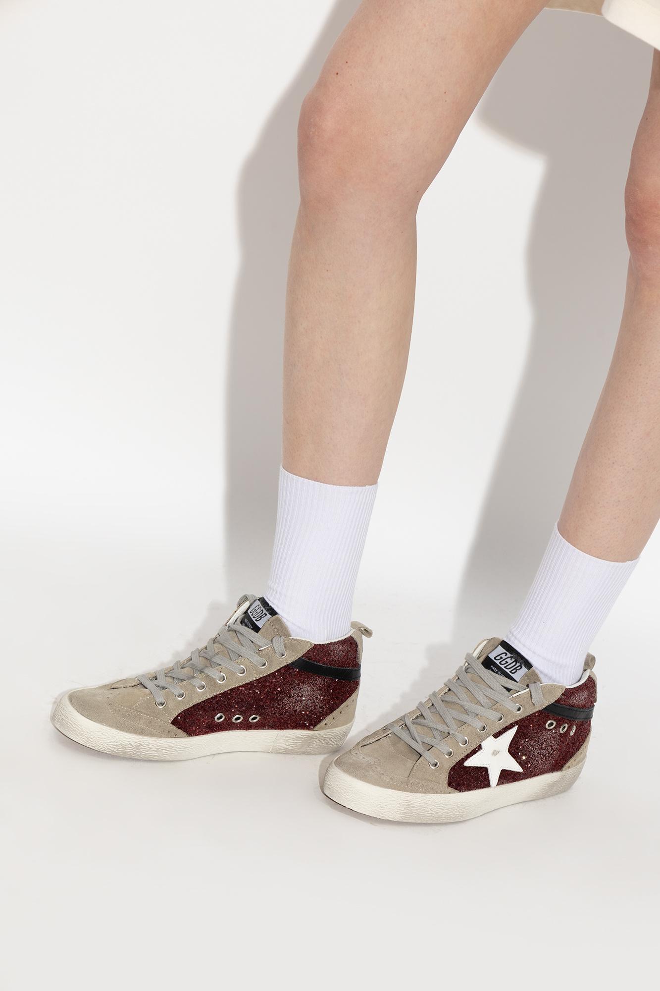 GOLDEN GOOSE Mid Star Classic In Burgundy Product Image