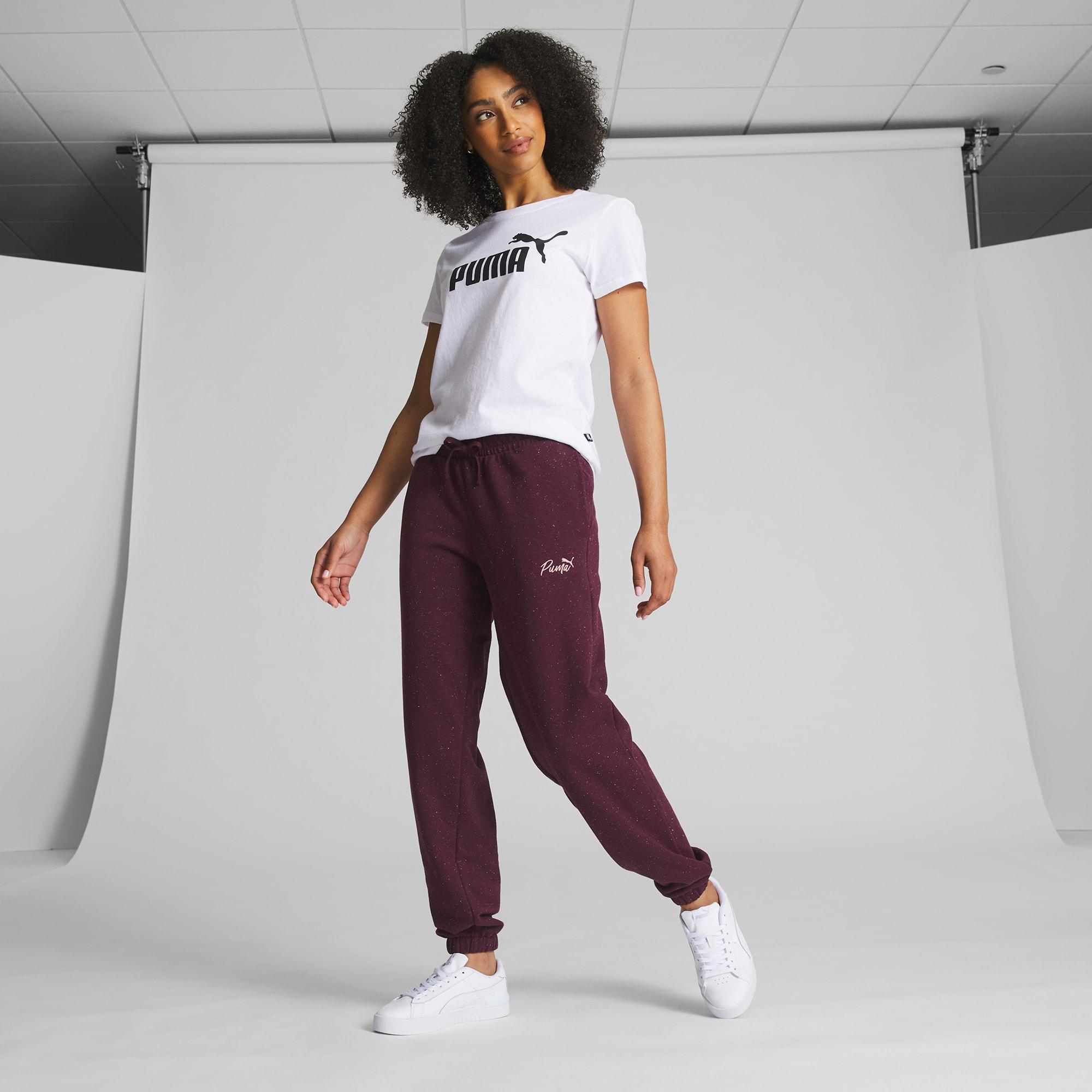 PUMA Live In Women's Jogger Pants in Dark Jasper/Nep Product Image