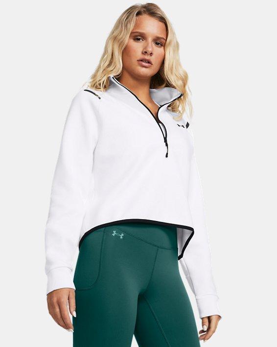 Women's UA Unstoppable Fleece Crop ¼ Zip Product Image