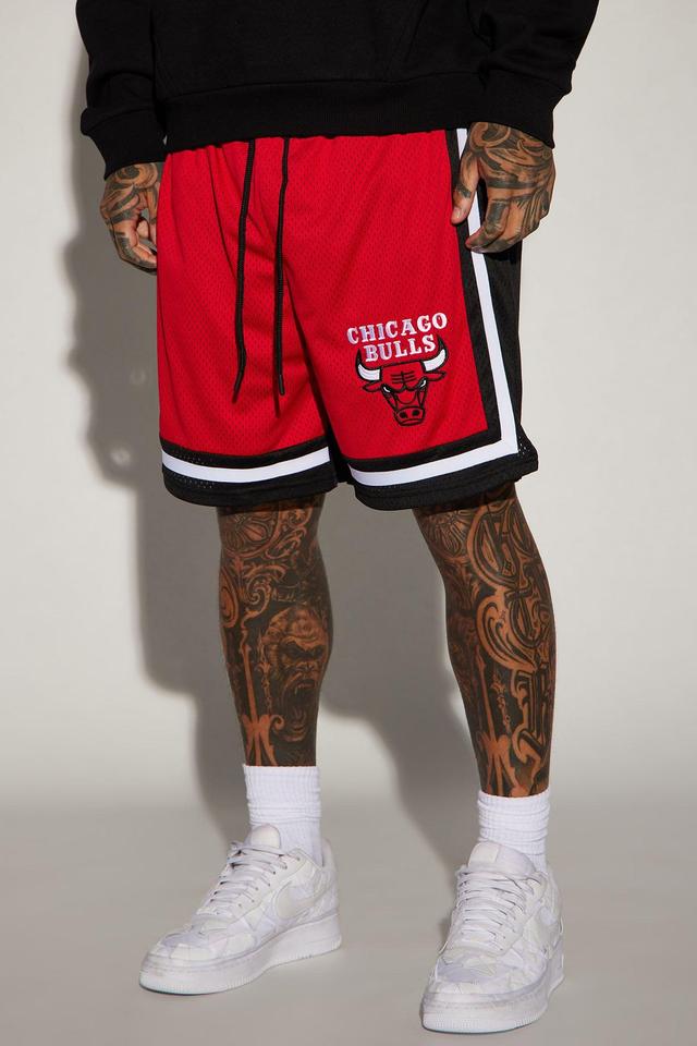 Bulls Behind The Back Mesh Shorts - Black Product Image