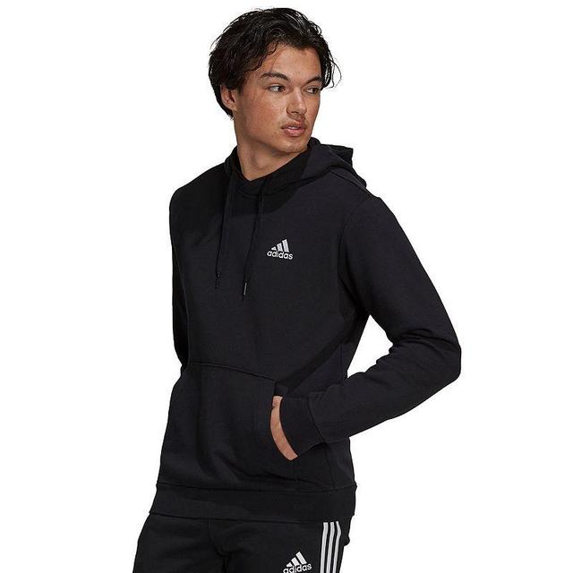 Mens adidas Feel Cozy Pullover Fleece Hoodie Red Product Image