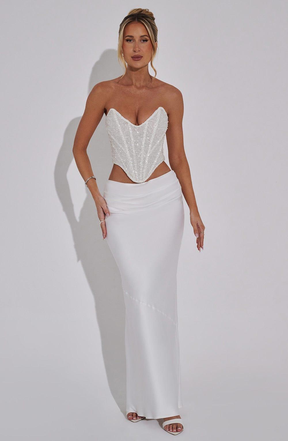 Bernadette Maxi Skirt - Ivory Product Image