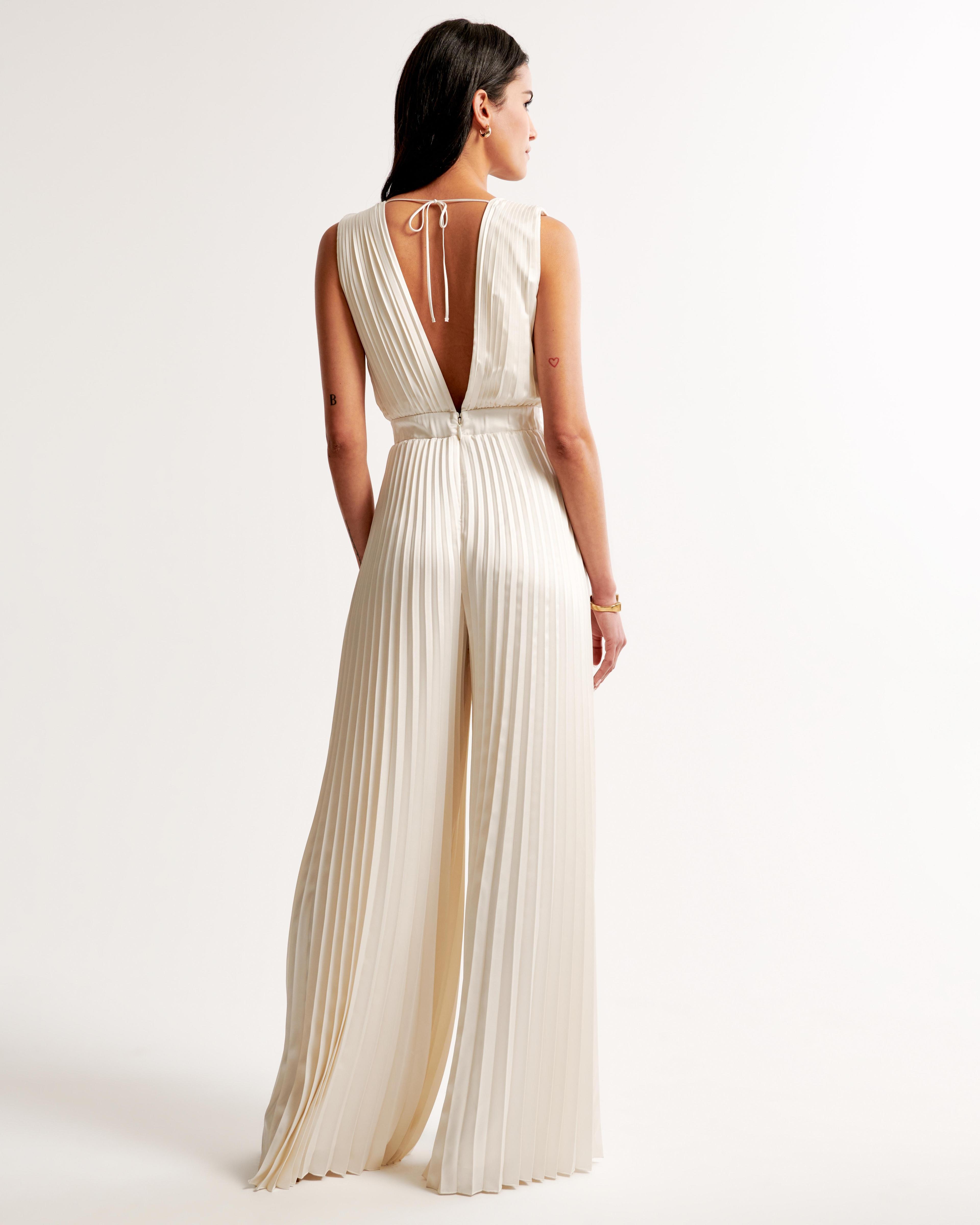 The A&F Giselle Pleated Jumpsuit Product Image