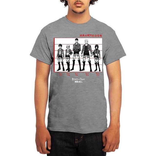 Mens Attack on Titan Tee, Boys Grey Kelly Product Image