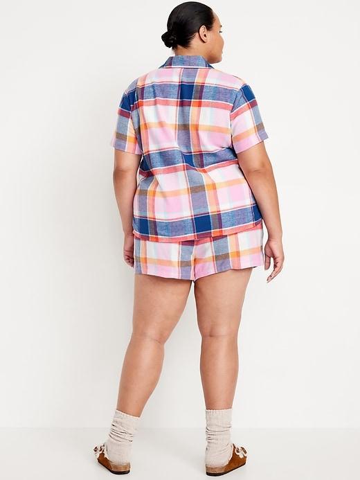 Flannel Pajama Short Set Product Image