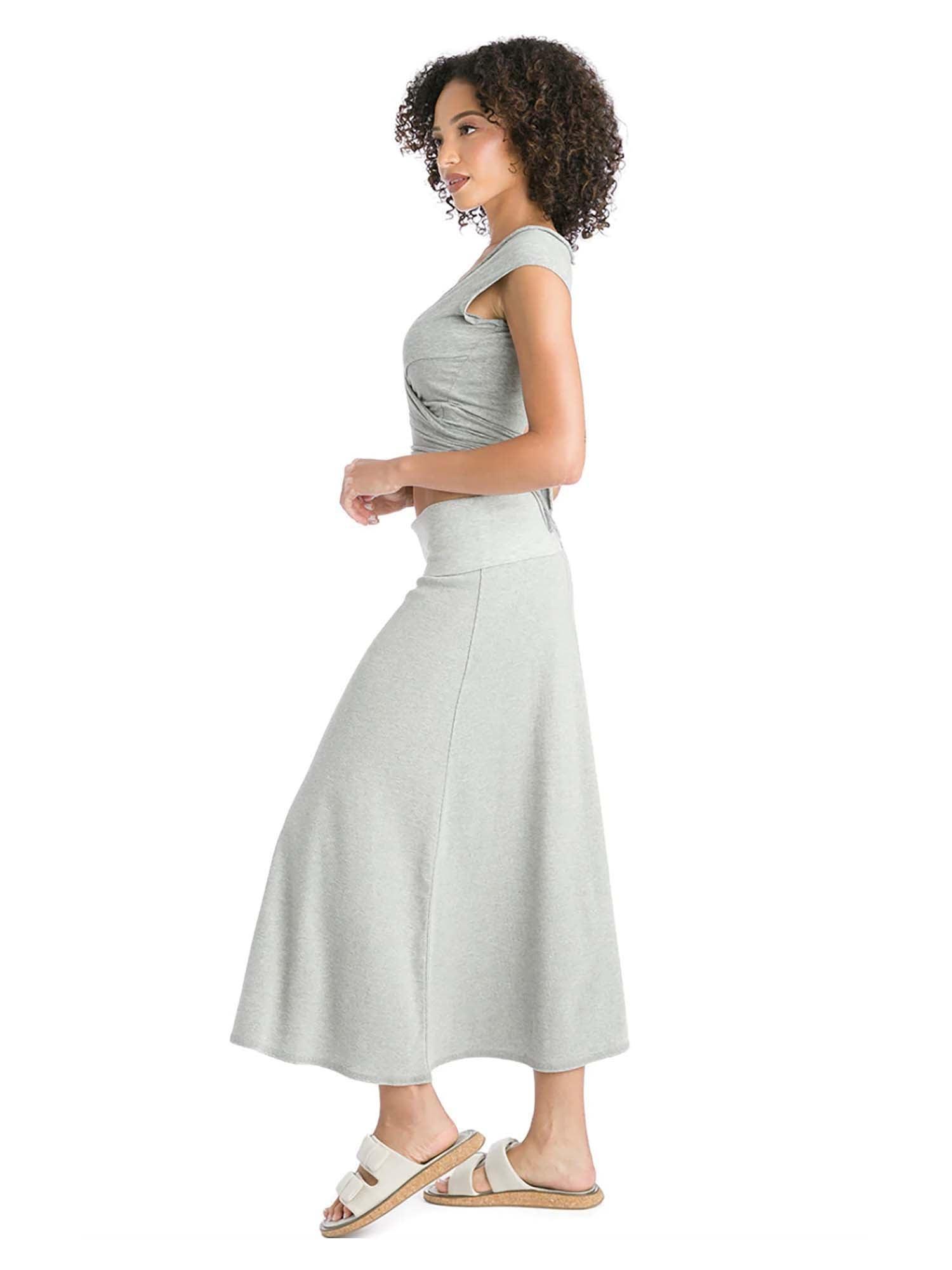 Hard Tail Ribbed Rolldown Long Skirt (Style CS-56) Product Image