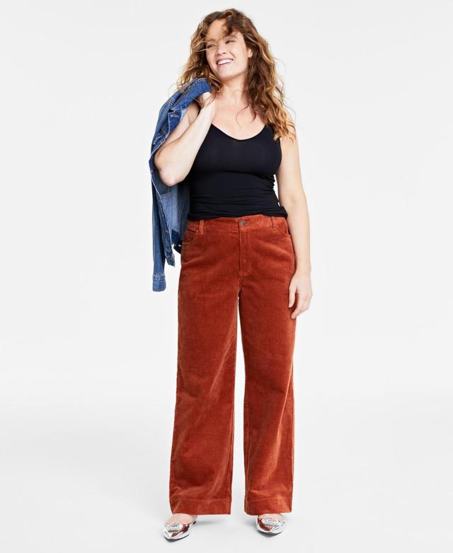 On 34th Womens Wide-Leg Corduroy Pants, Created for Macys Product Image