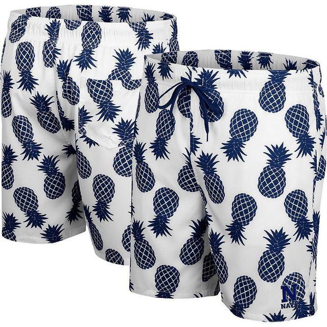 Mens Colosseum Navy Midshipmen Pineapples Swim Shorts Product Image