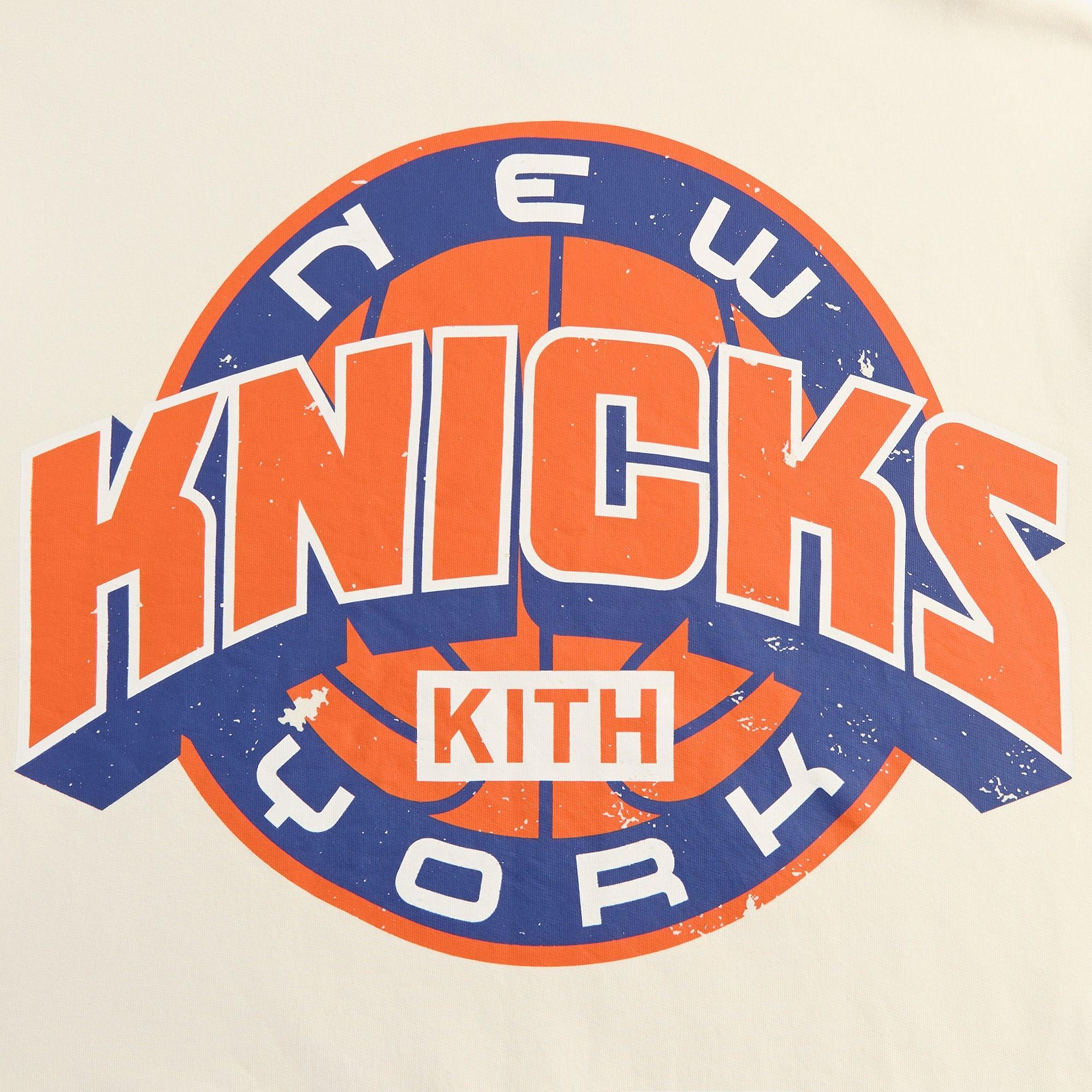 Kith for the New York Knicks Showtime Vintage Nelson Crewneck - Sandrift Male Product Image