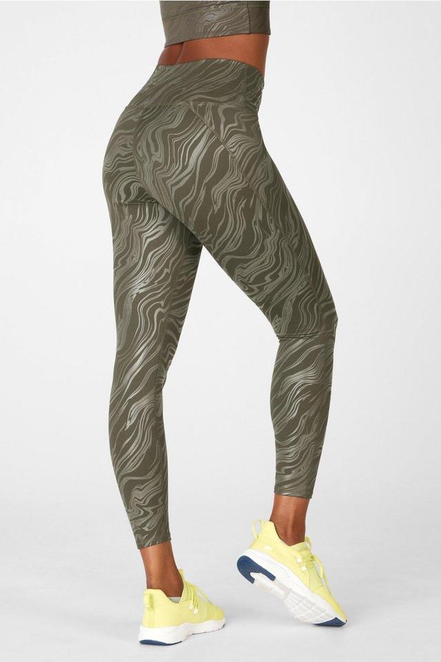 Fabletics Define High-Waisted 7/8 Legging Womens green Size XXS Product Image