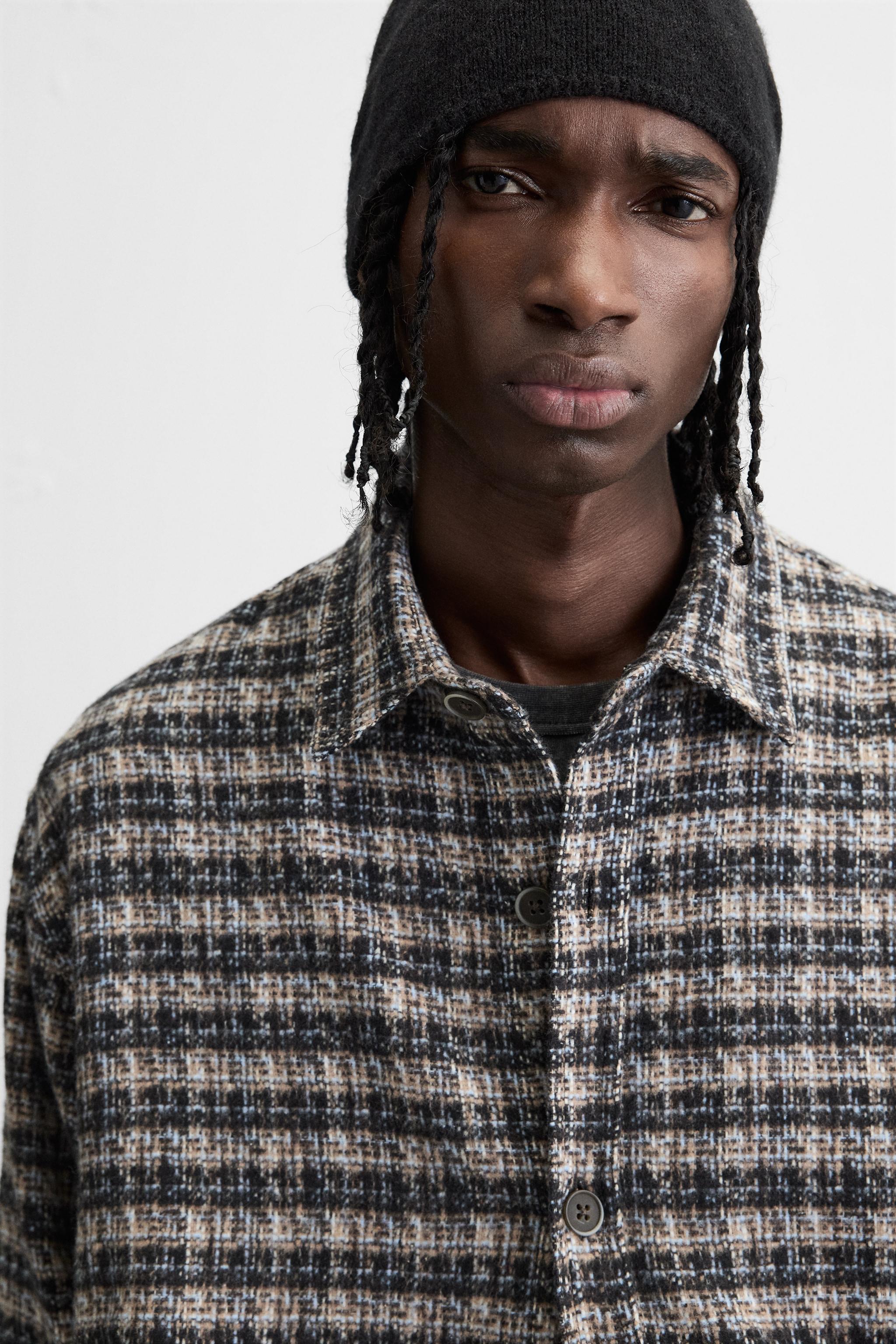 SOFT TEXTURED OVERSHIRT Product Image