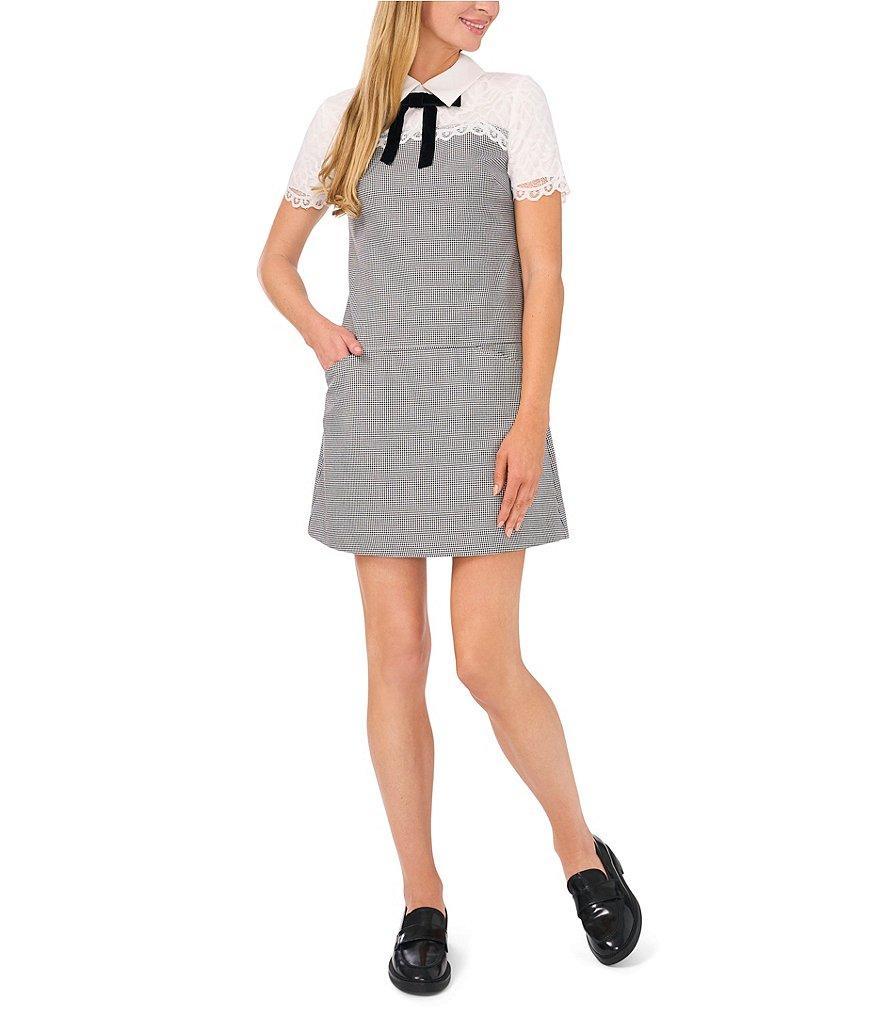 CeCe Crew Neck Sleeveless Shift Dress Product Image