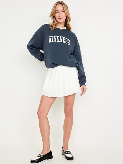 Oversized Crew-Neck Sweatshirt Product Image