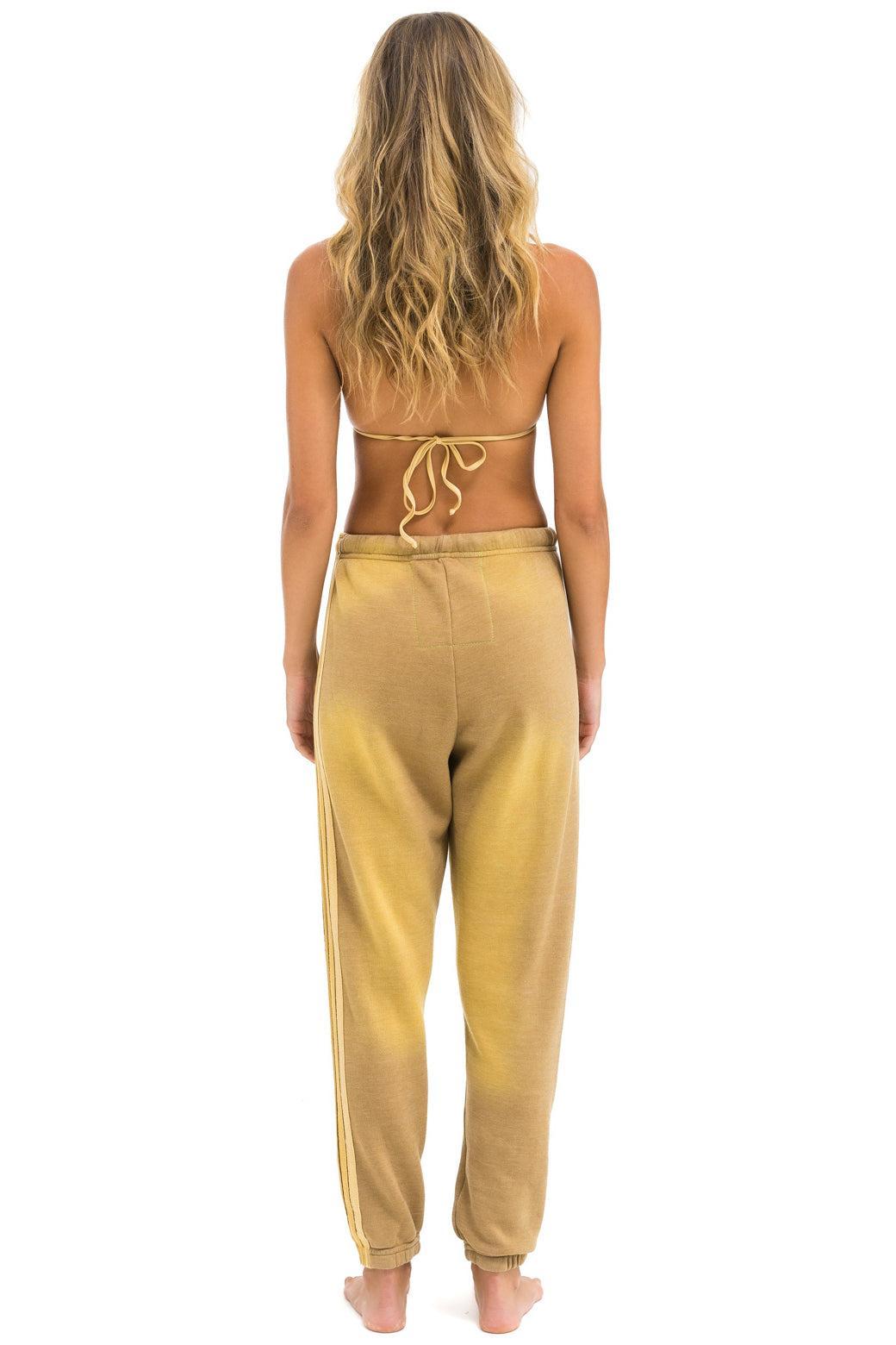 5 STRIPE SWEATPANTS - FADED TAN Female Product Image