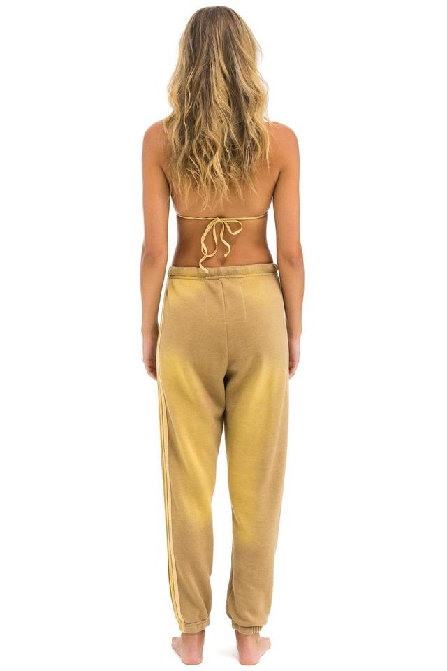 5 STRIPE SWEATPANTS - FADED TAN Female Product Image