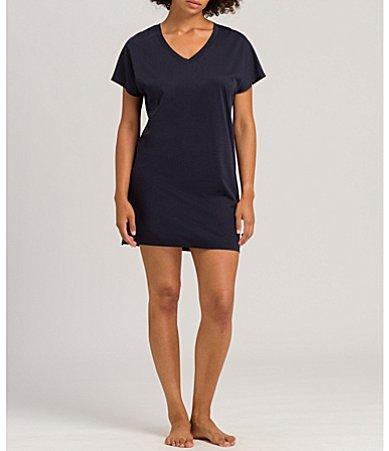 Hanro Laura V-Neck Short Sleeve Short Nightgown Product Image