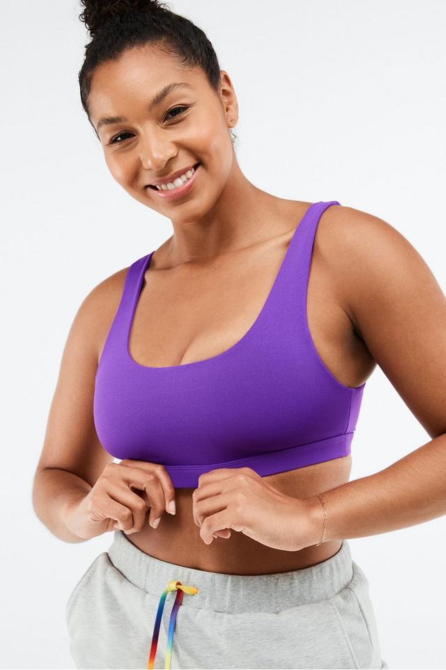 Fabletics Lola Low Impact Sports Bra Womens purple Size XXS Product Image