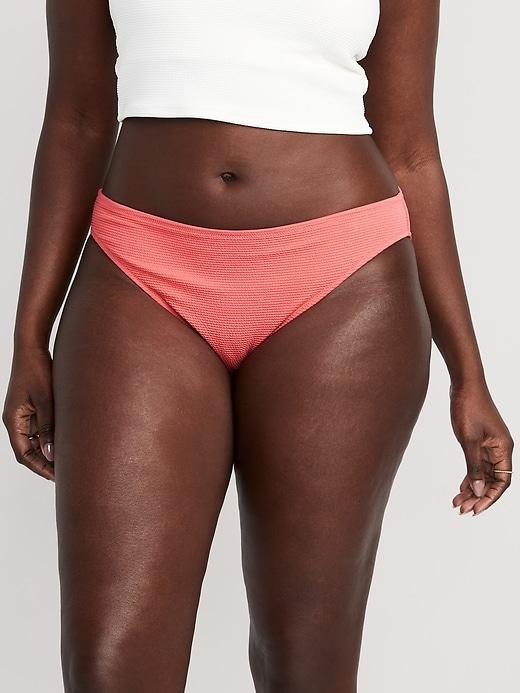 Low-Rise Classic Pucker Bikini Swim Bottoms Product Image