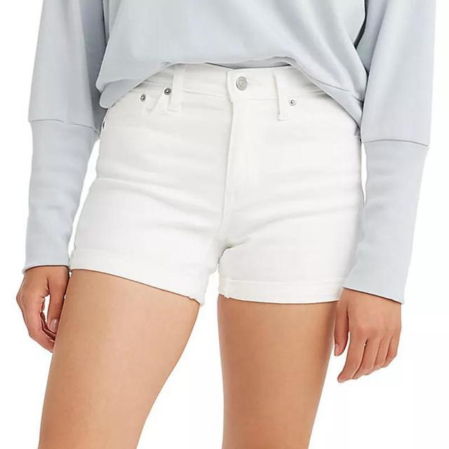 Levis Mid Rise Update Cuffed Hem Stretch Denim Shorts Product Image