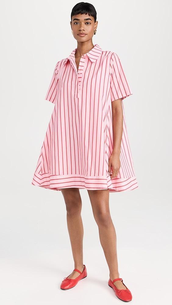 English Factory Stripe A-line Shirt Dress | Shopbop Product Image