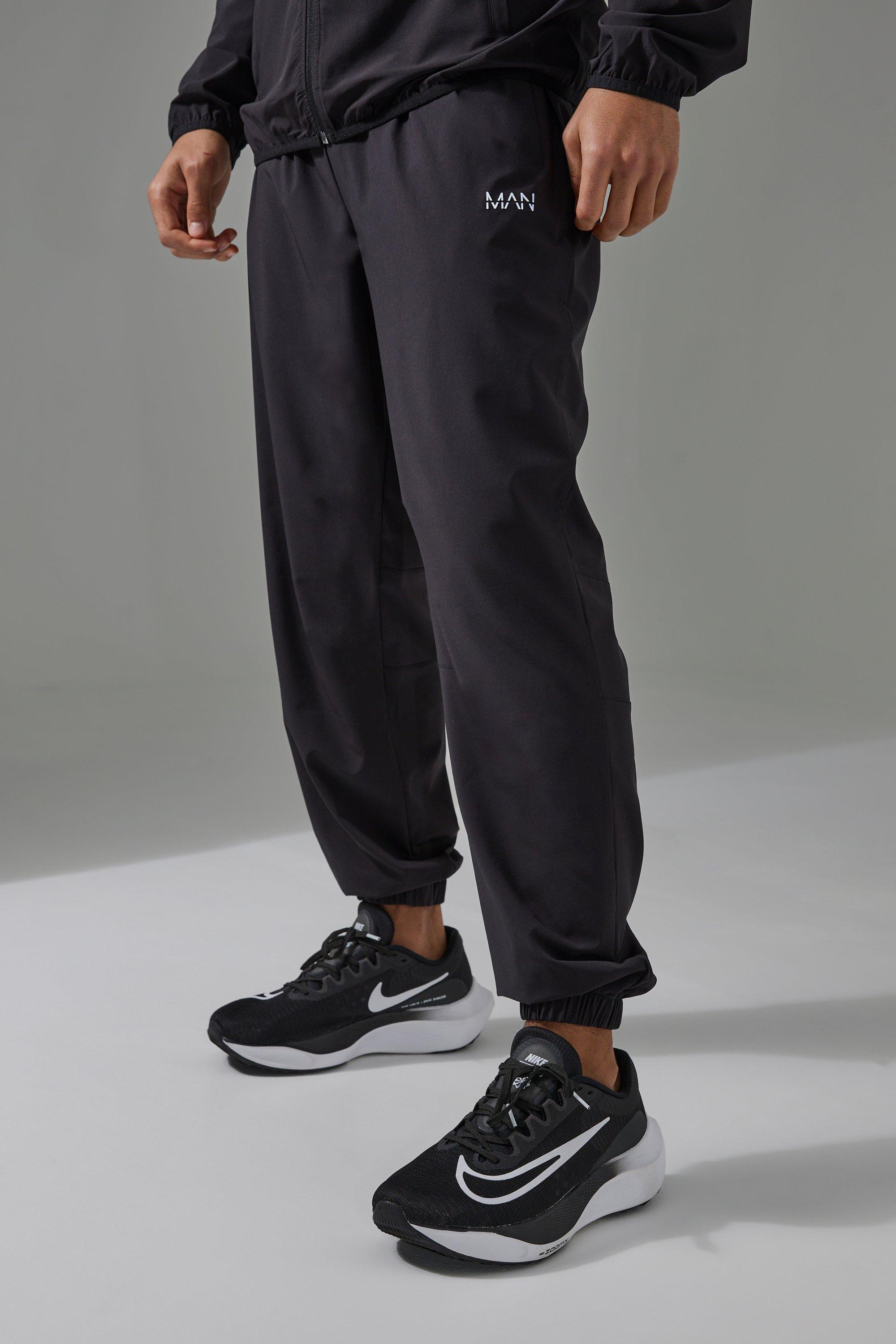 Man Active Cuffed Hem Regular Fit Sweatpants | boohooMAN USA Product Image