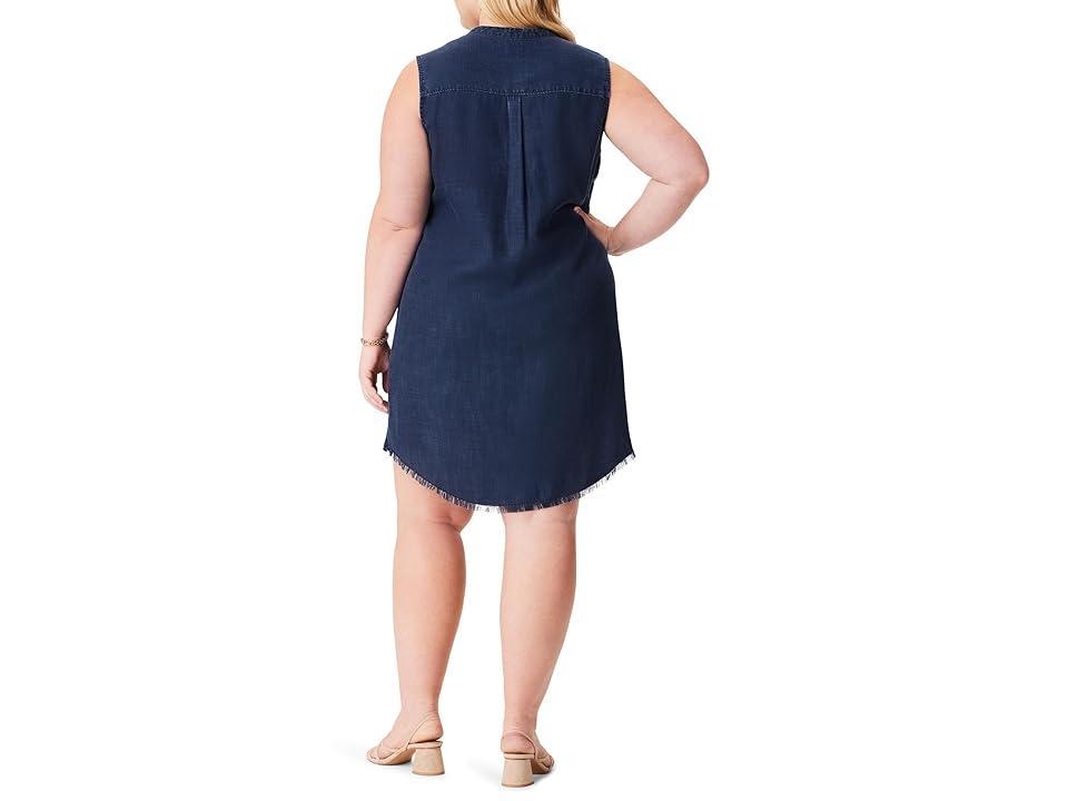 NIC+ZOE Plus Size Denim Dress (Dark Wash) Women's Dress Product Image