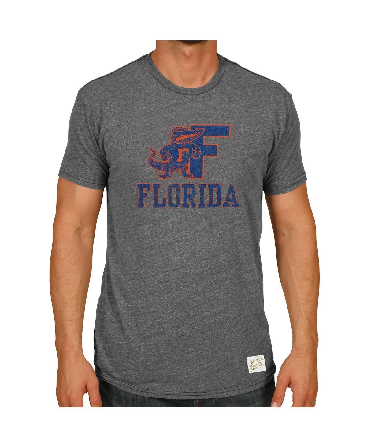 Mens Florida Gators Original Retro Brand Heather Gray Tri-Blend T-shirt Product Image