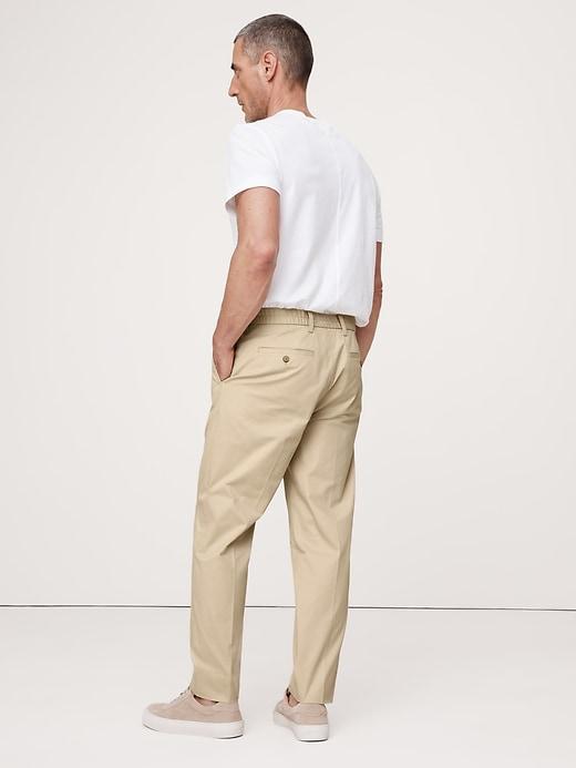 Pleated Cropped Italian-Stretch Chino Product Image