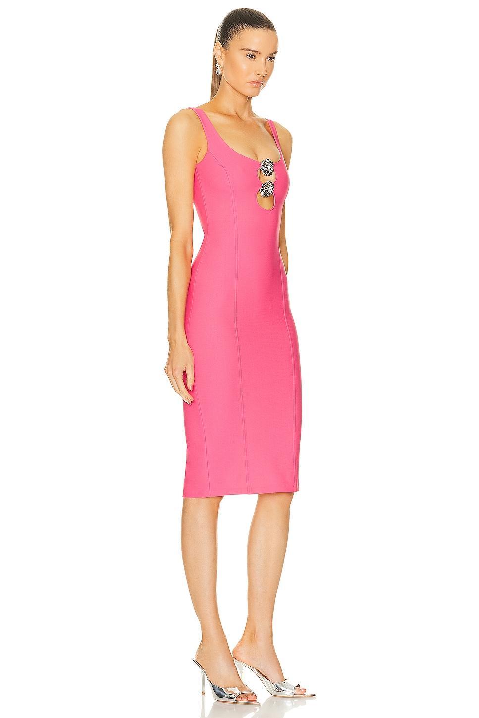 Blumarine Midi Dress in Pink Product Image