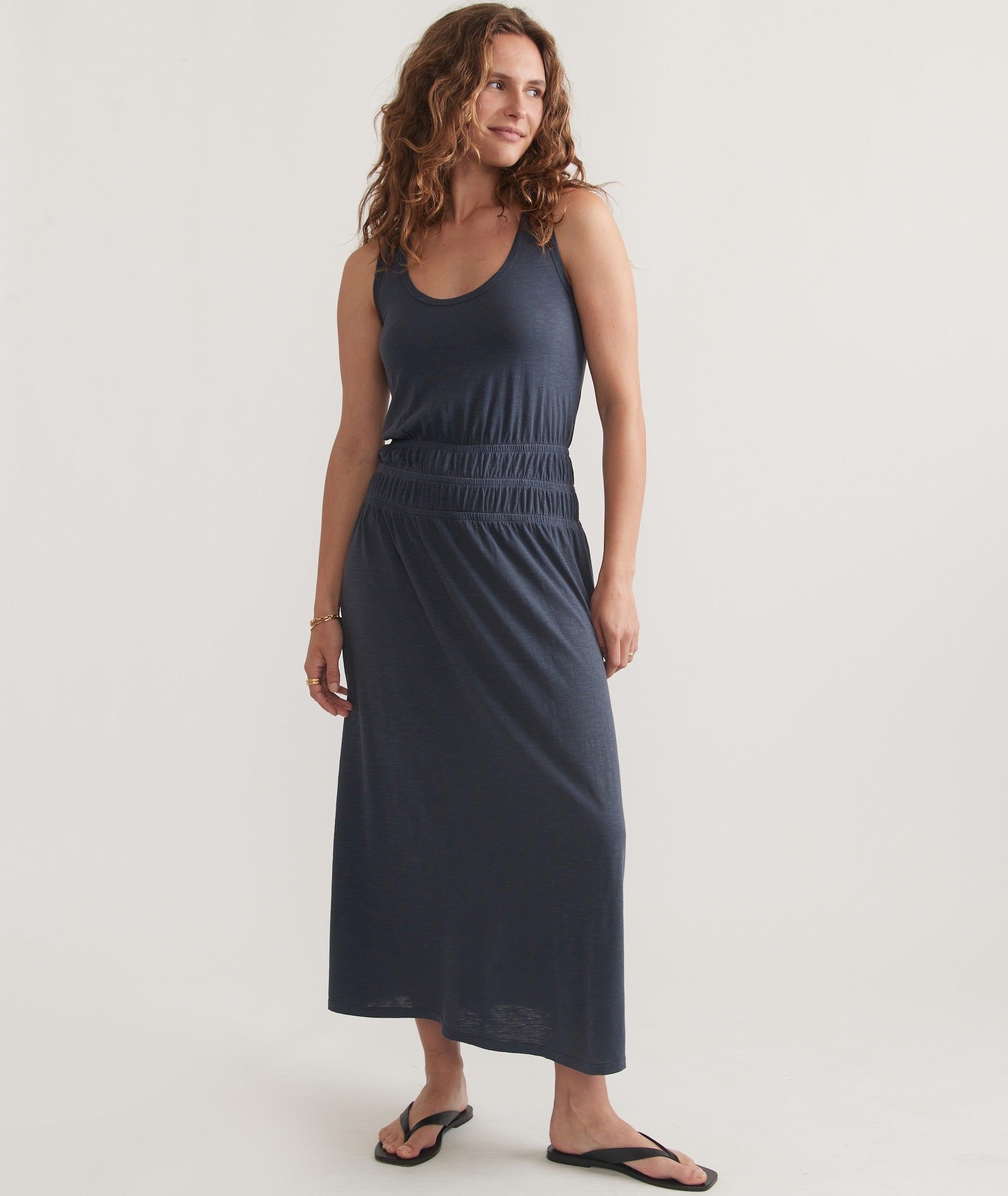 Juliet Slub Midi Dress Product Image