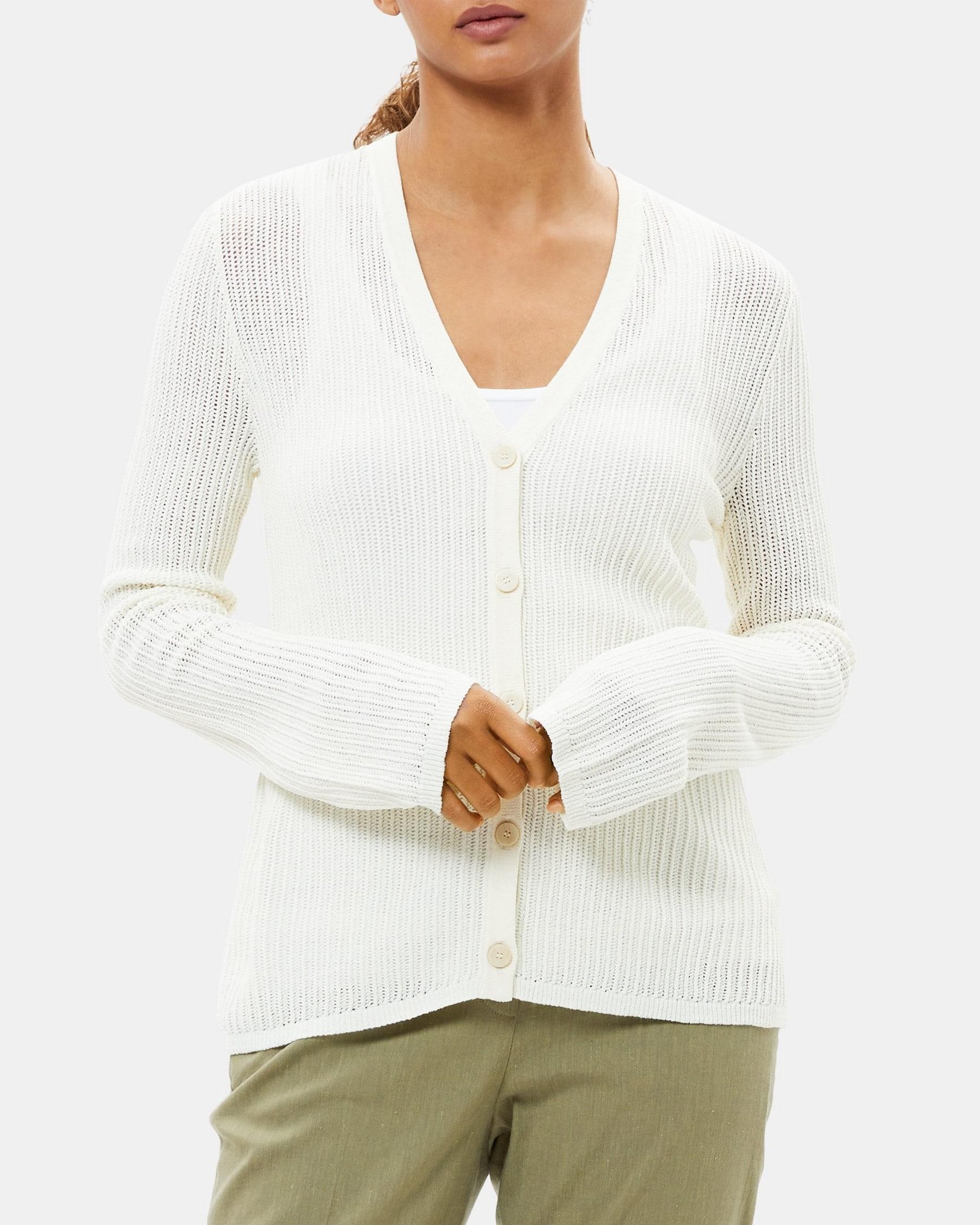 Slim Cardigan in Crepe Knit product image