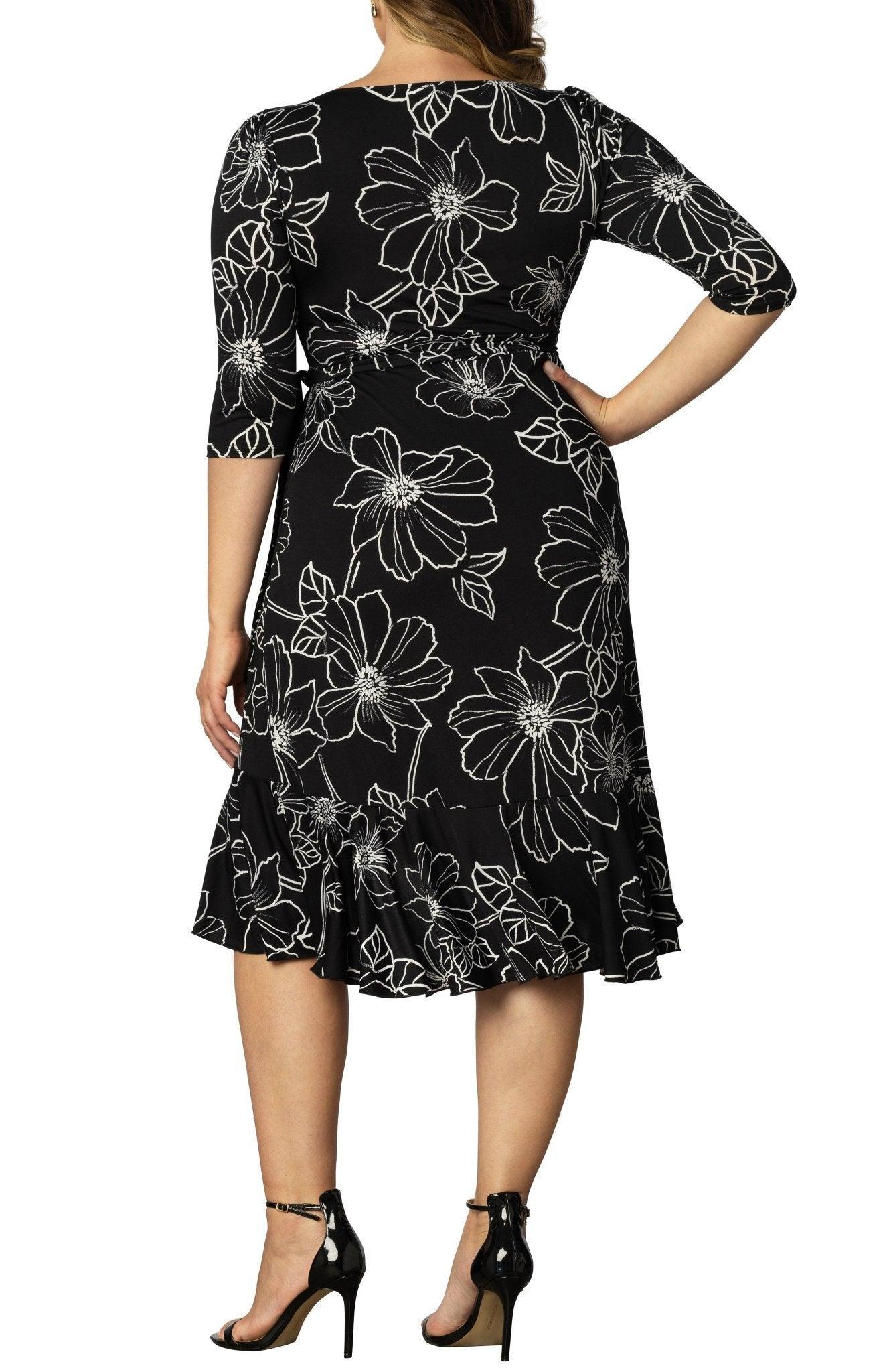 Flirty Flounce Wrap Dress - Plus Product Image