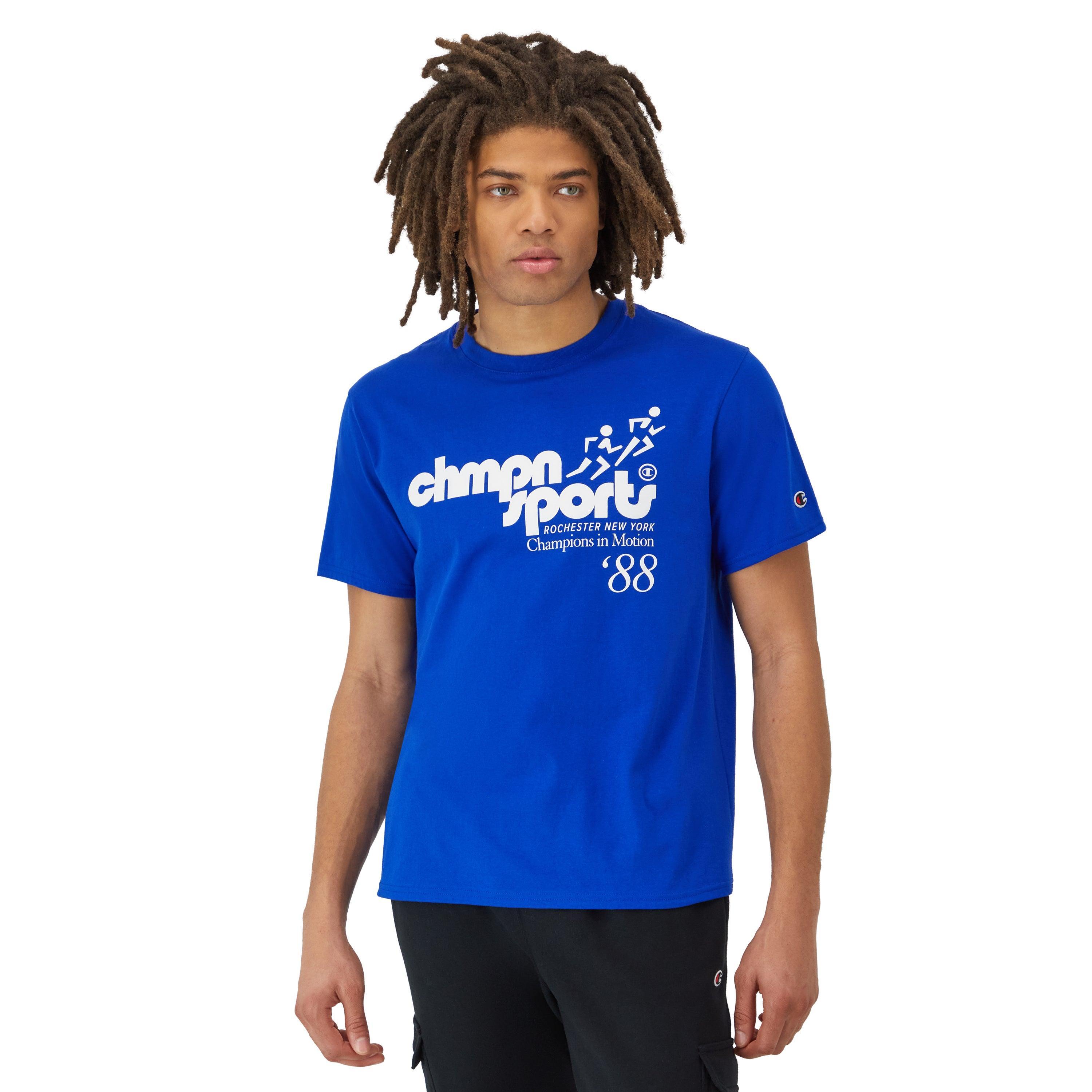 Mens Classic Graphic T-Shirt, Champions in Motion White 2XL Product Image